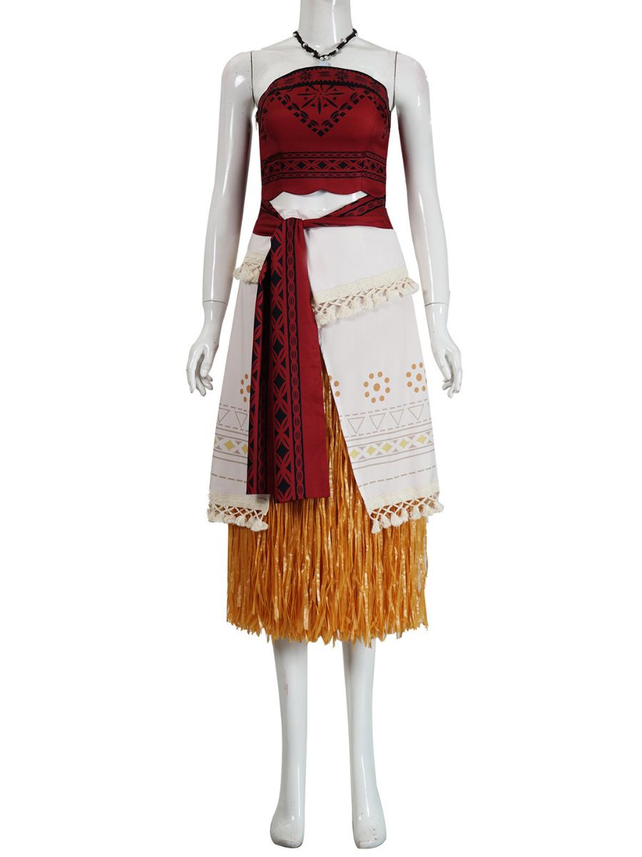 Moana Costume for Kids and Adults Disney Moana Cosplay Outfit Animated Island Princess Costumes 