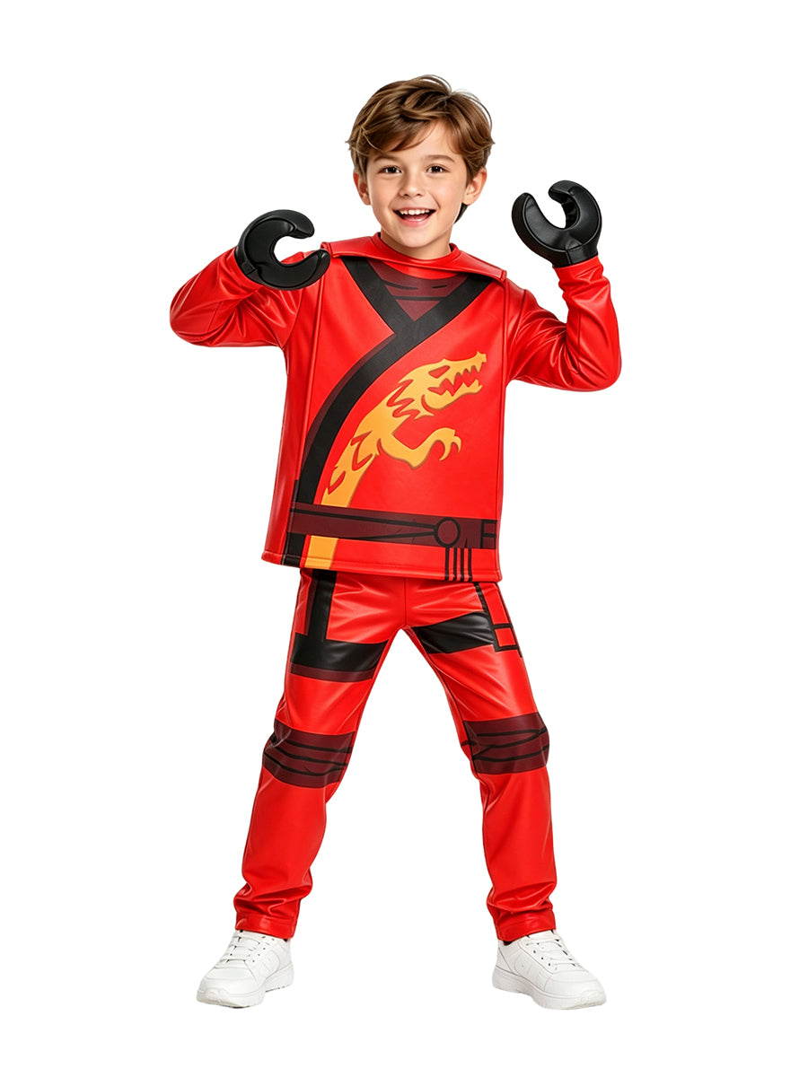 Kids Building Block Character Ninja Costume Ninja Warrior Cosplay Outfit