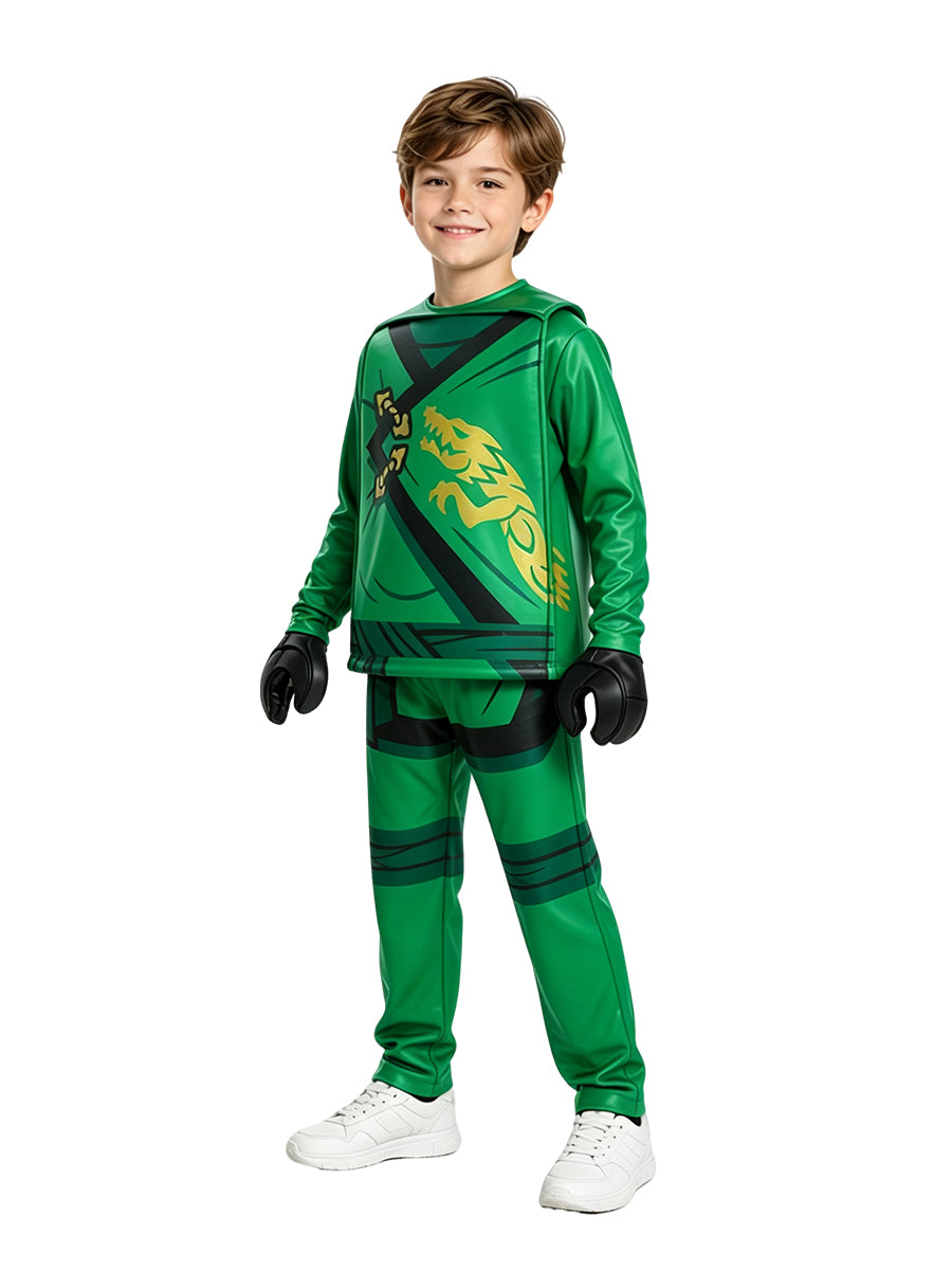 Kids Building Block Character Ninja Costume Ninja Warrior Cosplay Outfit