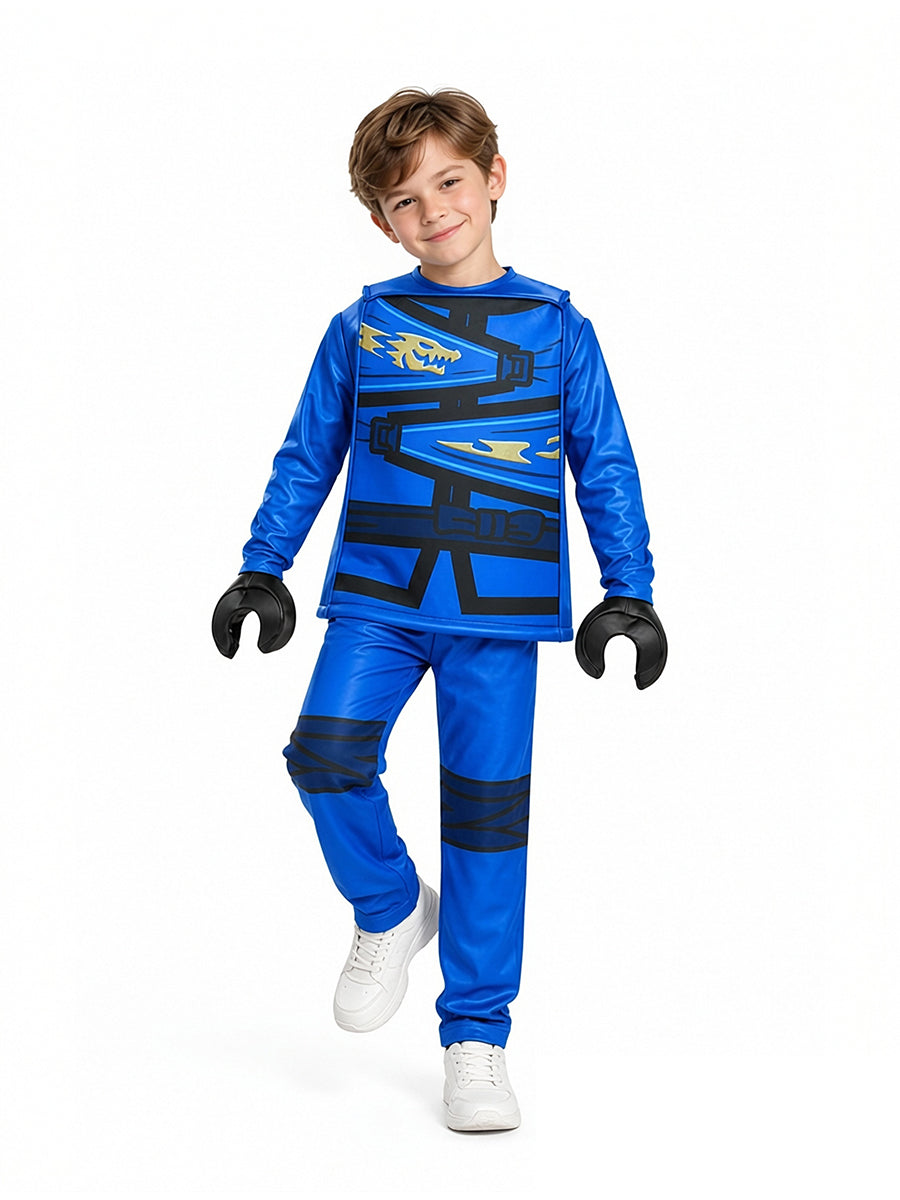 Kids Building Block Character Ninja Costume Ninja Warrior Cosplay Outfit