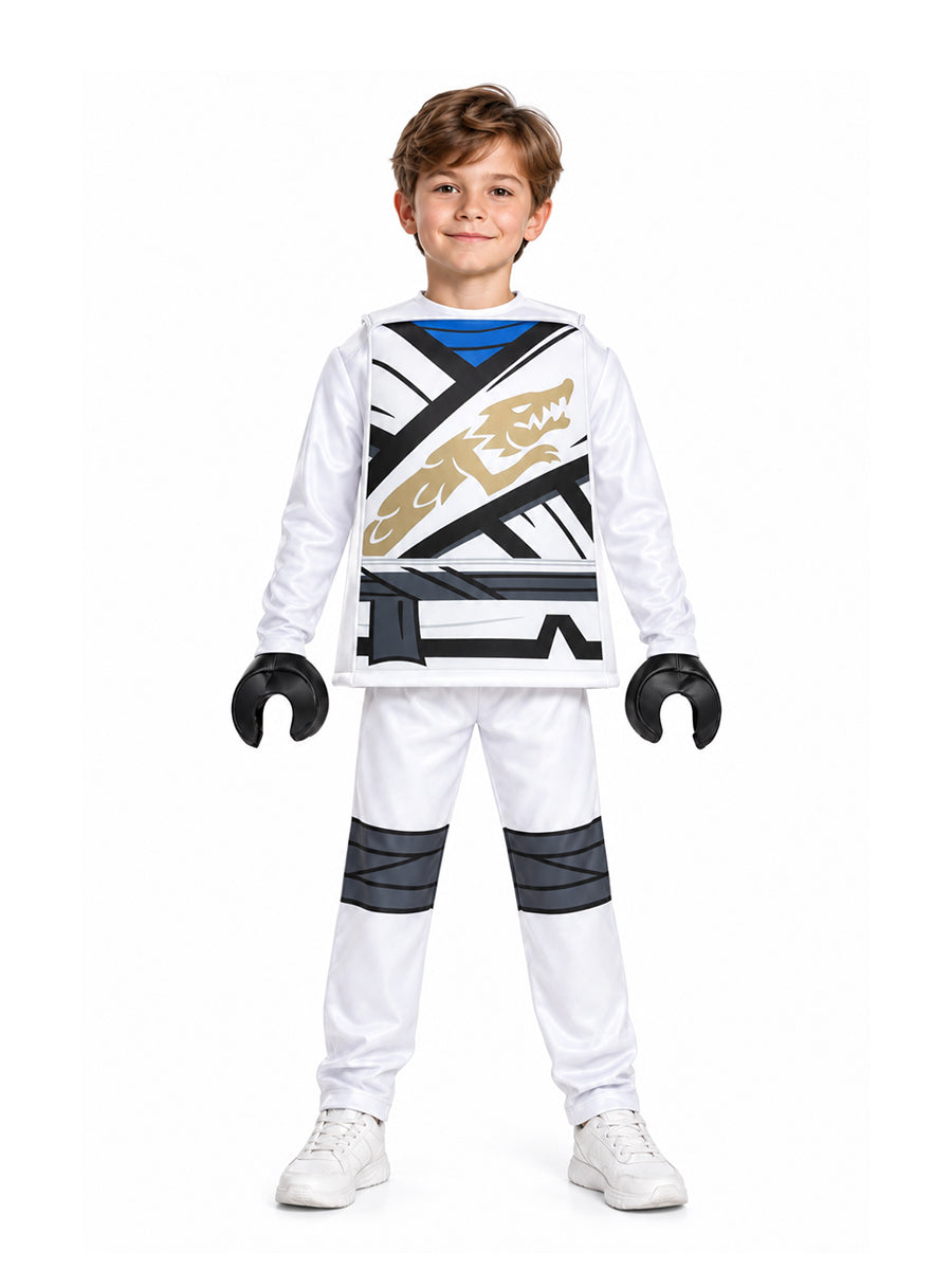 Kids Building Block Character Ninja Costume Ninja Warrior Cosplay Outfit