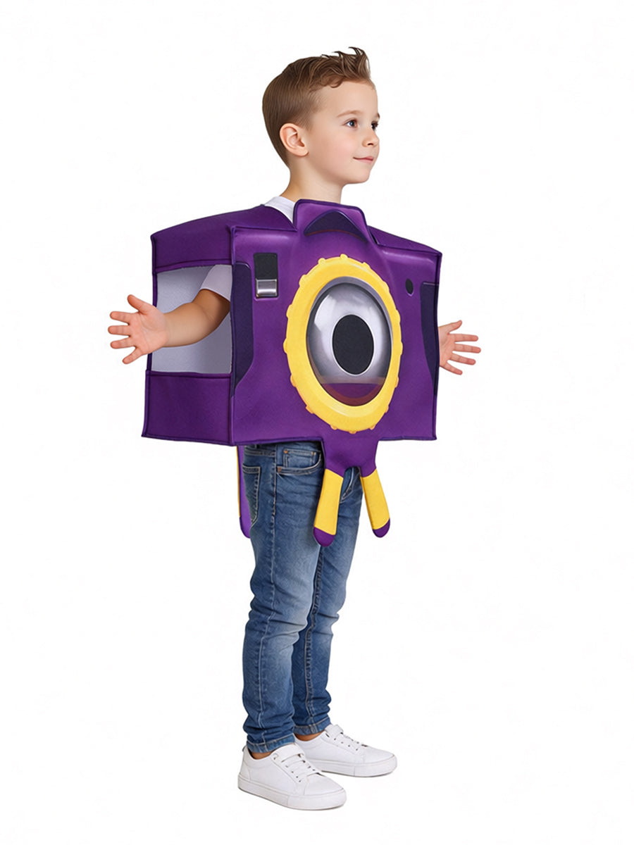 Toy Story Camera Costume Kids Purple Camera Monster Cosplay Tunic
