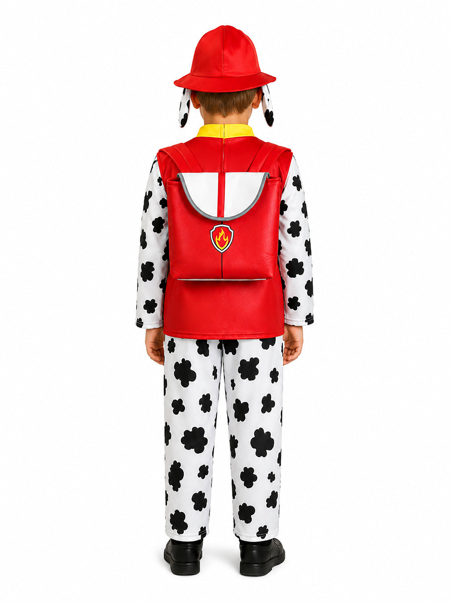 Boys Paw Patrol Marshall Costume Dalmatian Firefighter Cosplay Outfit 