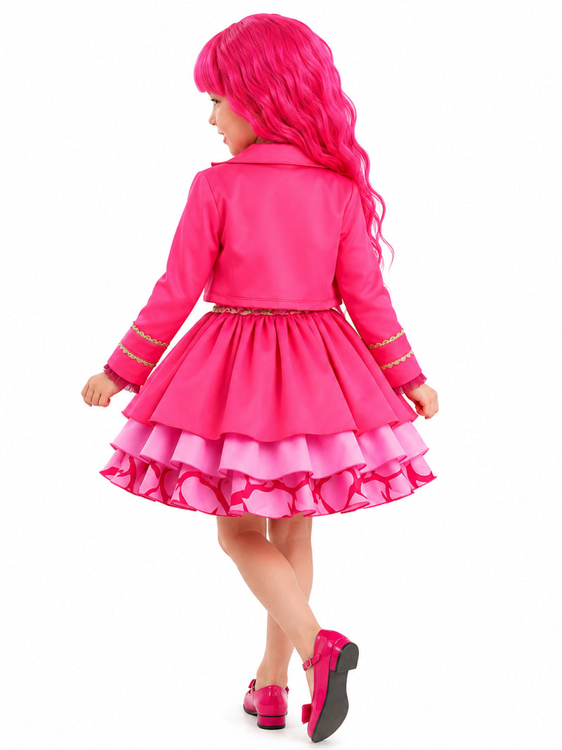 Descendants 5 Pink Costume for Kids Descendants Wicked Wonderland Princess Pink Cosplay Outfit