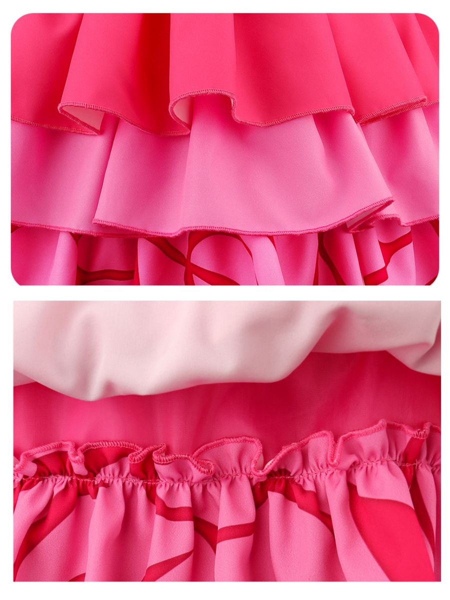 Descendants 5 Pink Costume for Kids Descendants Wicked Wonderland Princess Pink Cosplay Outfit