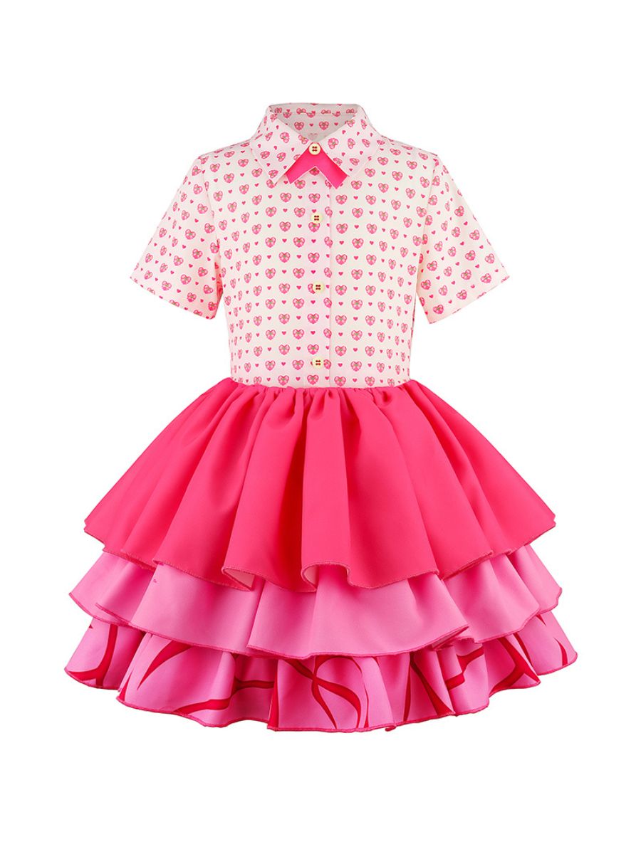 Descendants 5 Pink Costume for Kids Descendants Wicked Wonderland Princess Pink Cosplay Outfit