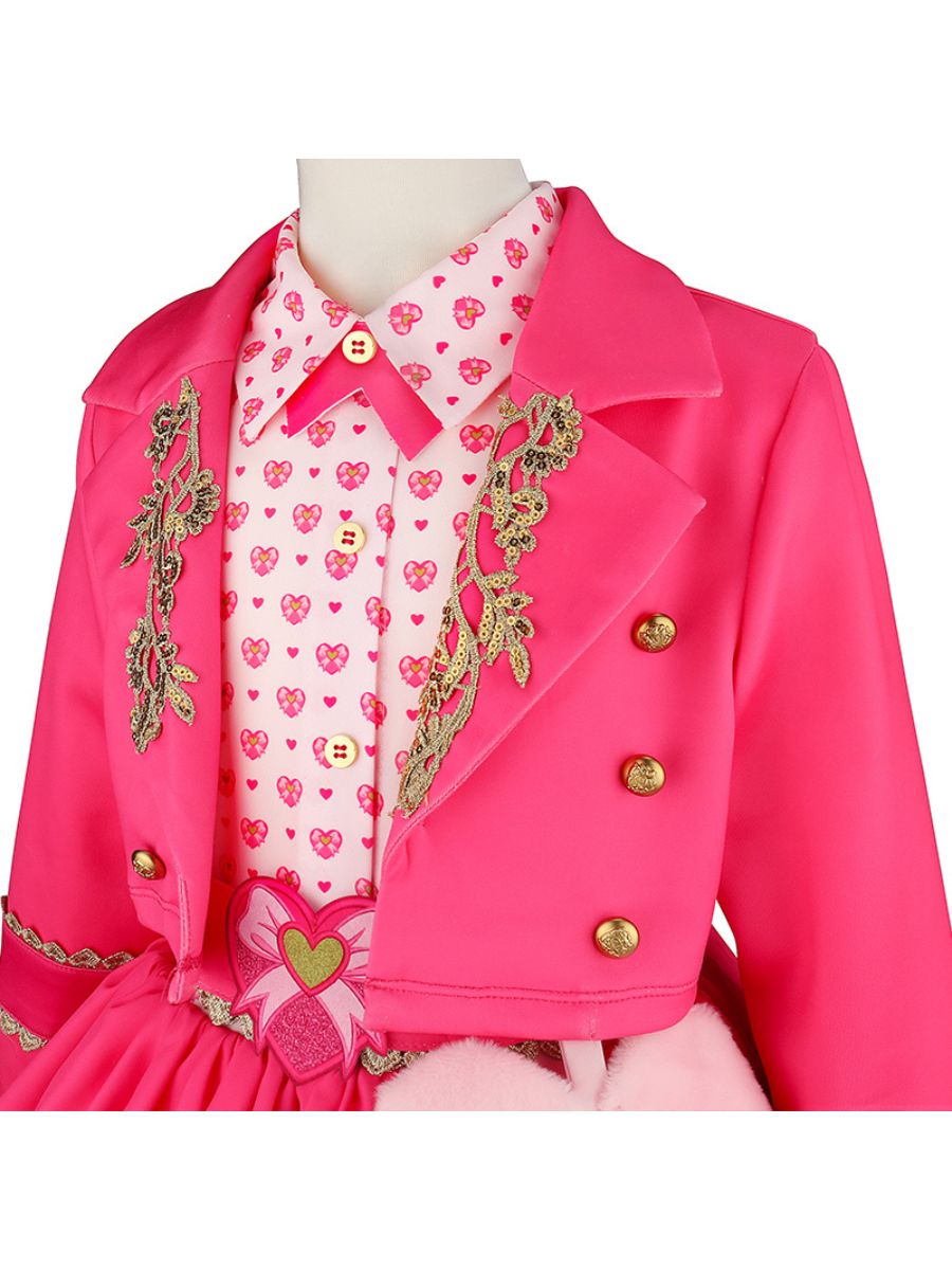 Descendants 5 Pink Costume for Kids Descendants Wicked Wonderland Princess Pink Cosplay Outfit