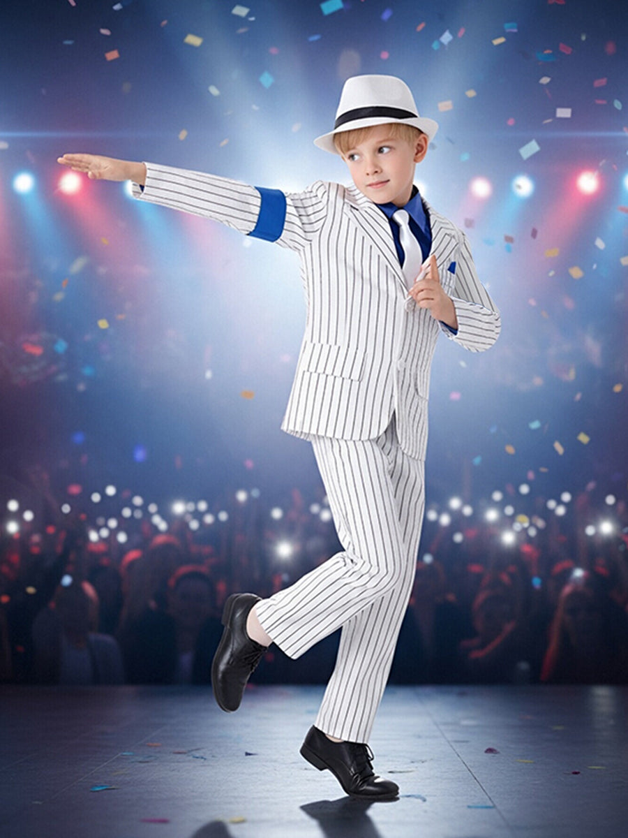 Michael Jackson Smooth Criminal Costume for Kids Iconic Pop King Performance Full Set Outfit