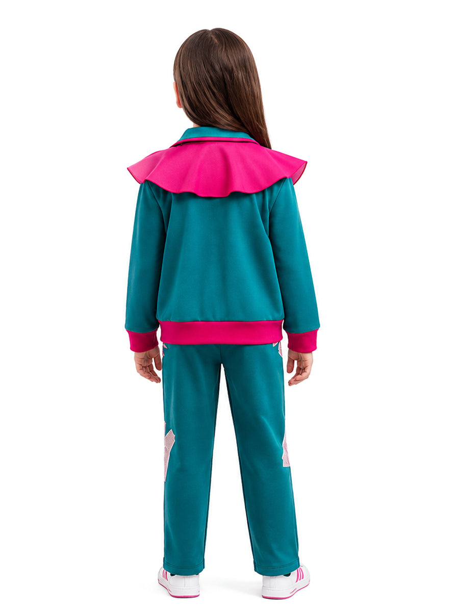 Forgotten Island Raissa Costume Animated Retro 80s Camp Tracksuit Cosplay Set