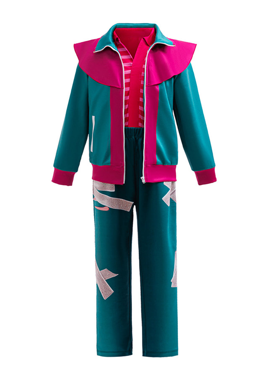 Forgotten Island Raissa Costume Animated Retro 80s Camp Tracksuit Cosplay Set