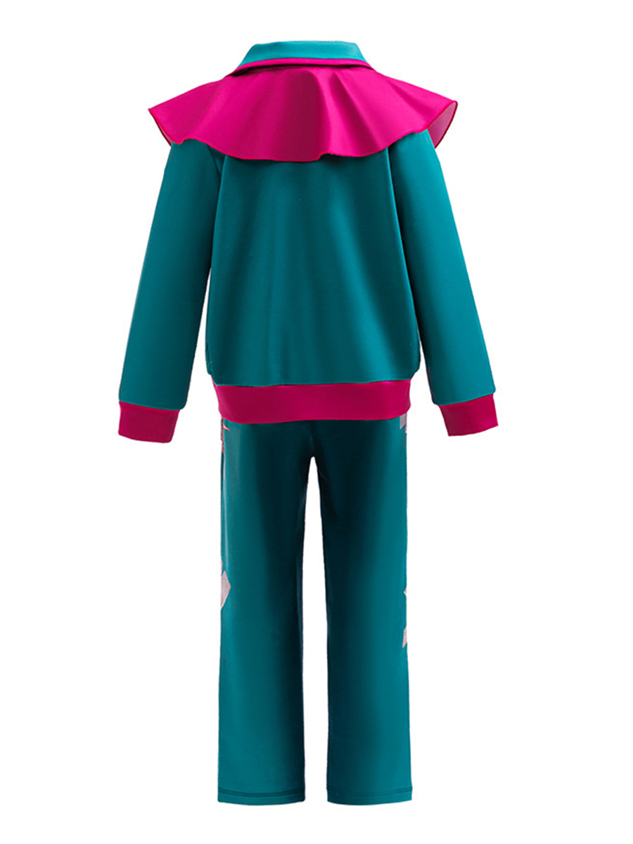 Forgotten Island Raissa Costume Animated Retro 80s Camp Tracksuit Cosplay Set