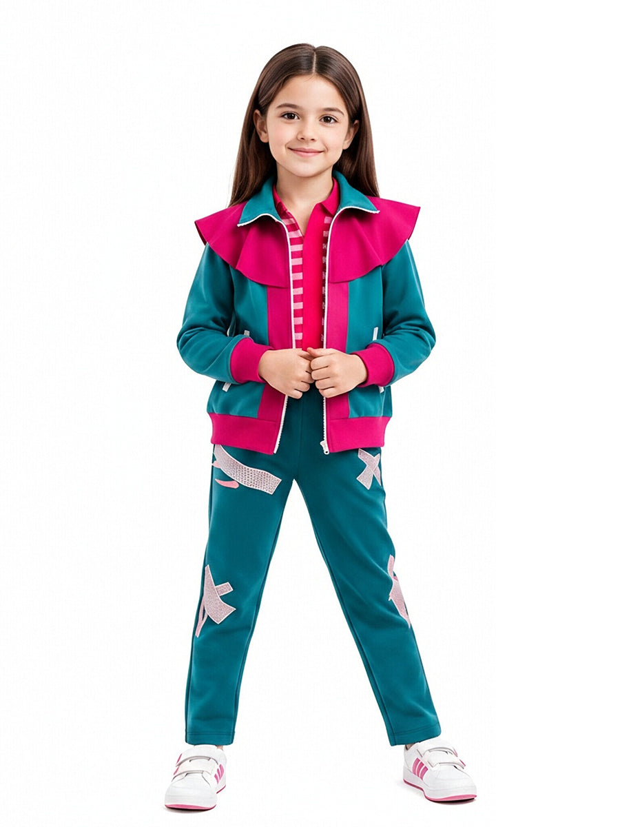 Forgotten Island Raissa Costume Animated Retro 80s Camp Tracksuit Cosplay Set
