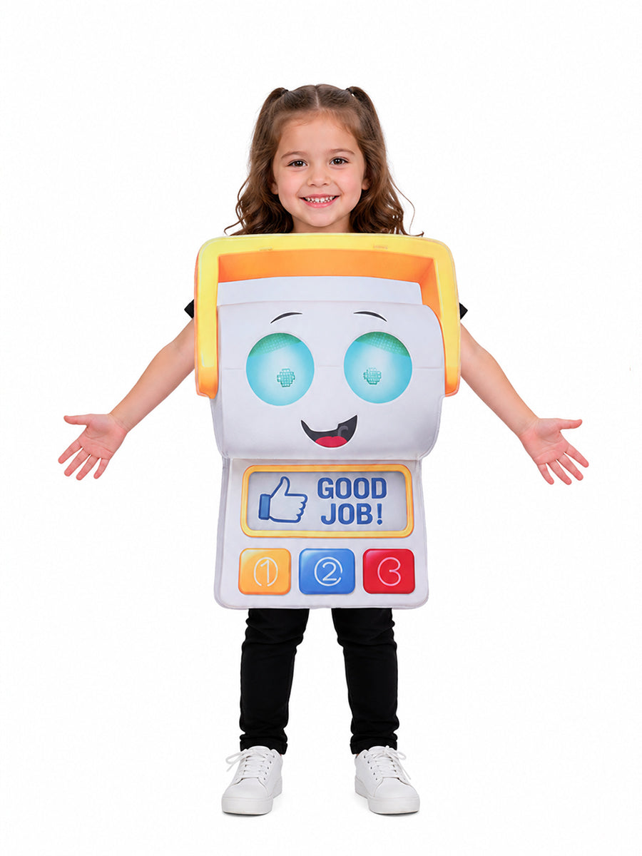 Toy Story Tech Toys Costume Kids Green Frog and Toy Pad Cosplay Tunic