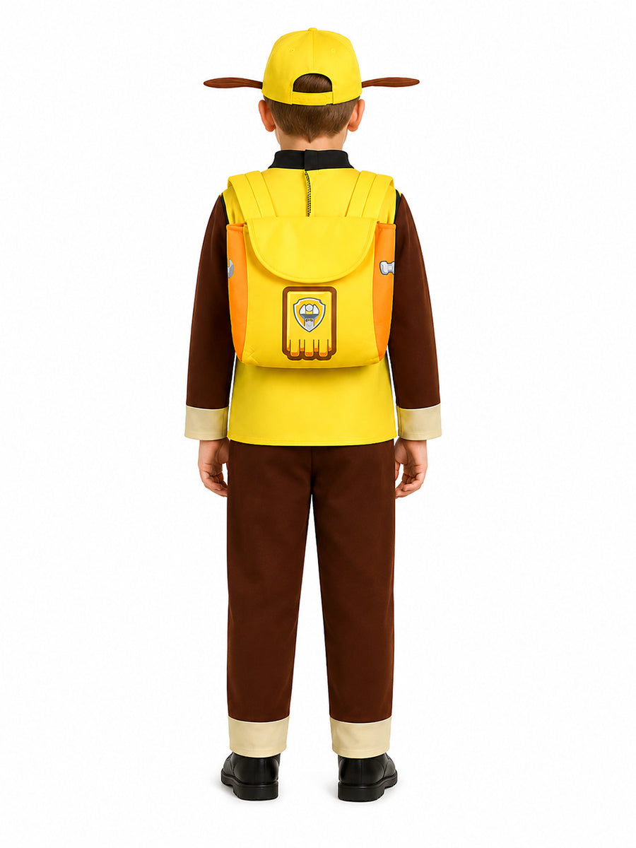Boys Paw Rubble Marshall Costume Cute Builder Pup Cosplay Outfit 
