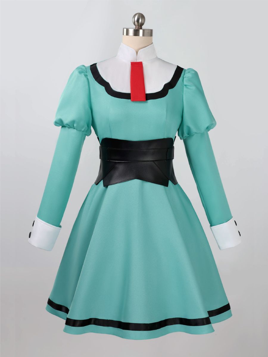 The Ribbon Hero Sapphire Costume Anime Princess Knight Mint Green Cosplay Dress 