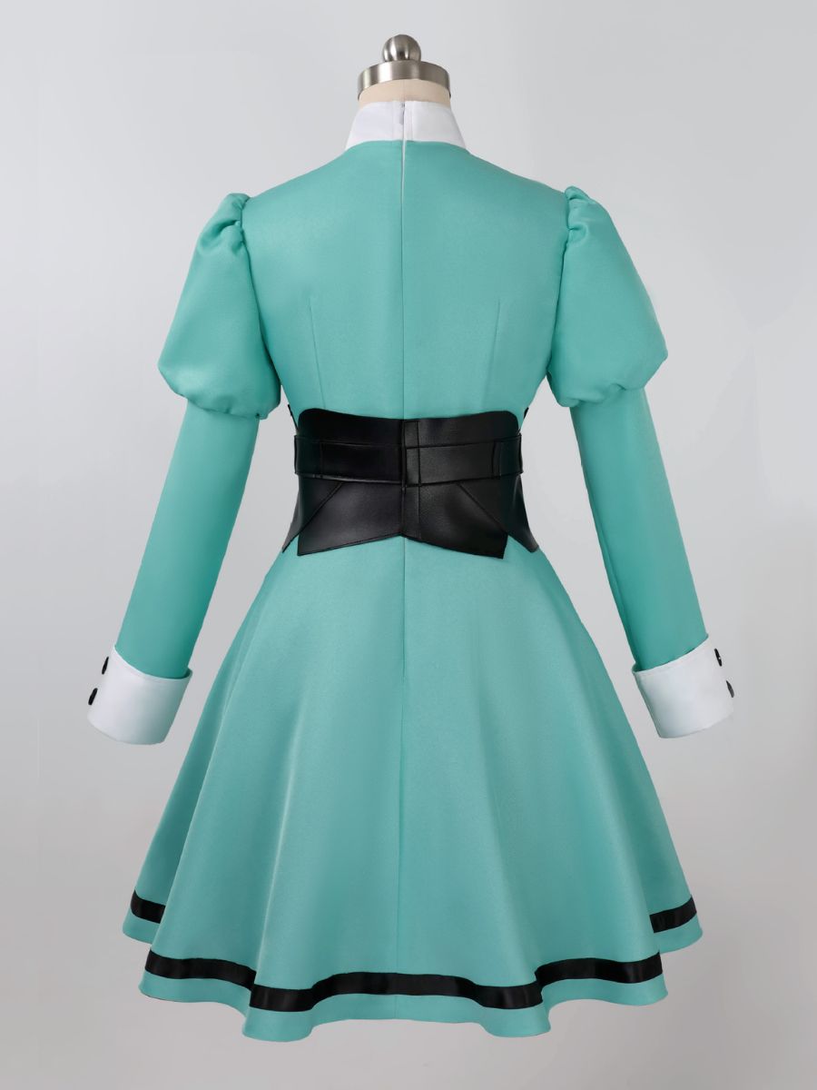 The Ribbon Hero Sapphire Costume Anime Princess Knight Mint Green Cosplay Dress 