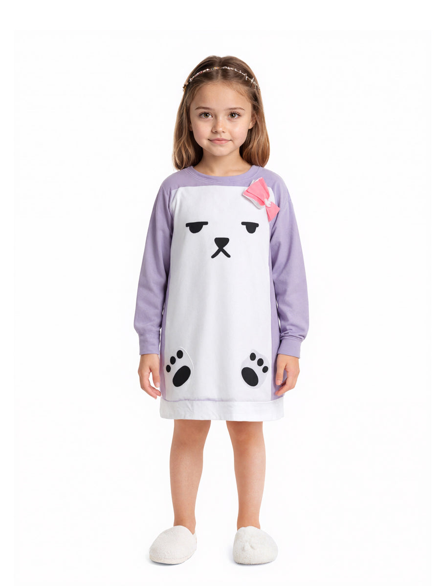 Kawaii Purple Bear Pajamas