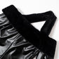 Sexy Off Shoulder Leather Dress One Shoulder Patchwork Bodycon Dress Long Sleeve Party Club Outfits