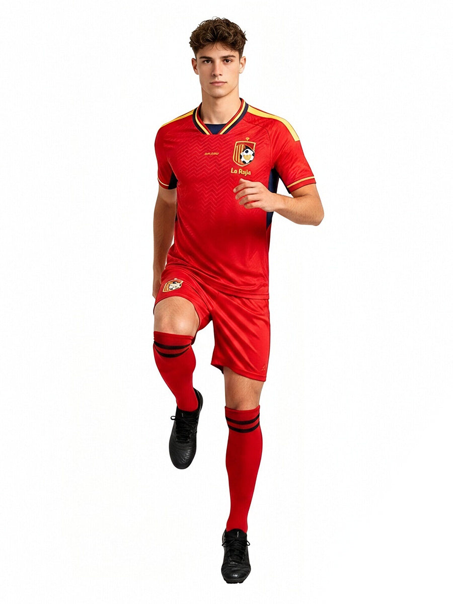 Spain Soccer Jersey and Shorts for Kids and Adult España Training Jerseys Sports Fan Outfit 