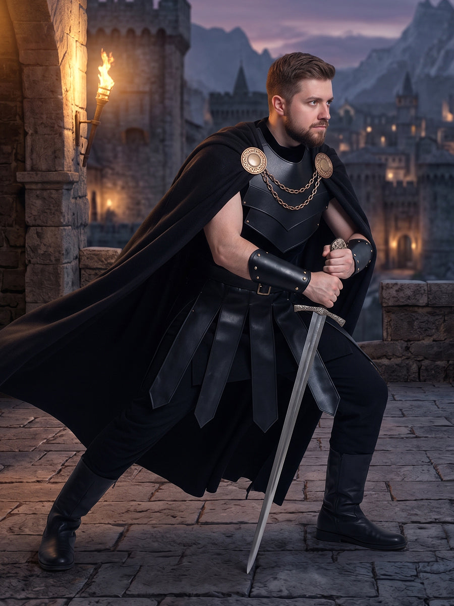 The Odyssey Agamemnon Costume Men's Ancient Greek Spartan Soldier Cosplay Outfit