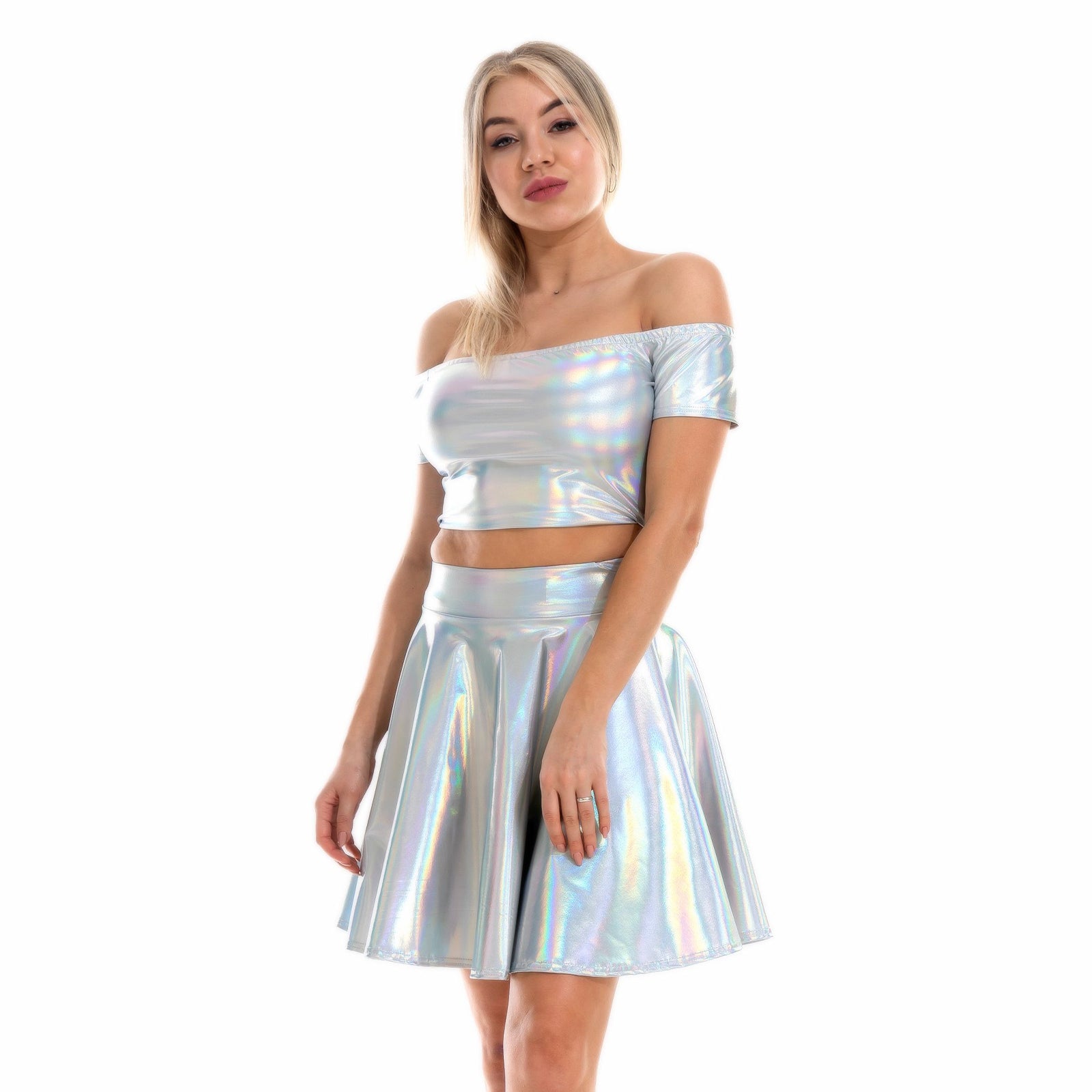 Silver metallic hotsell skirt xl