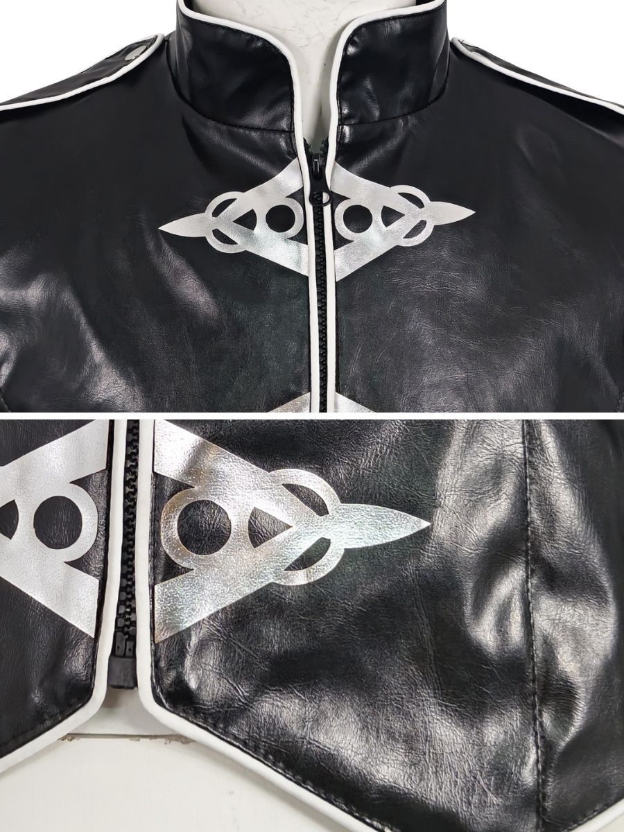 Michael Jackson V8 Jacket Black Faux Leather Pop King MJ Performance Costume