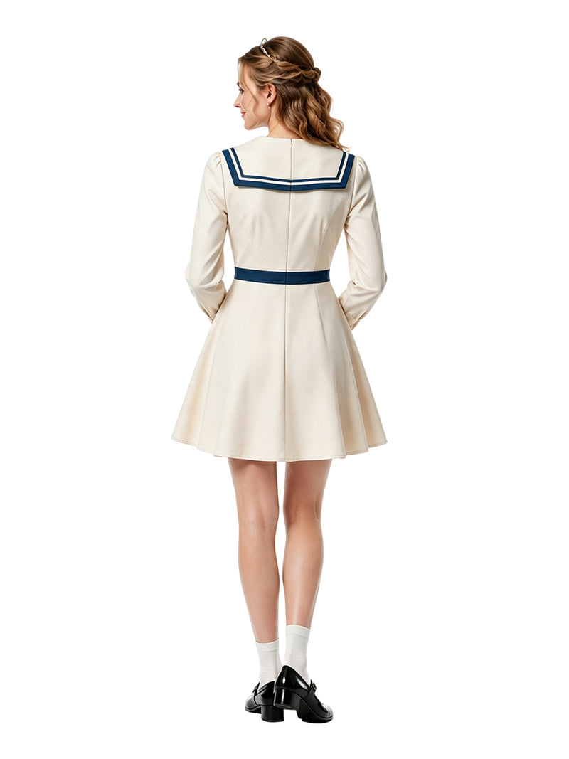 Enola Holmes 3 Enola Eudoria Holmes Costume Japanese Sailor Collar Mini Dress