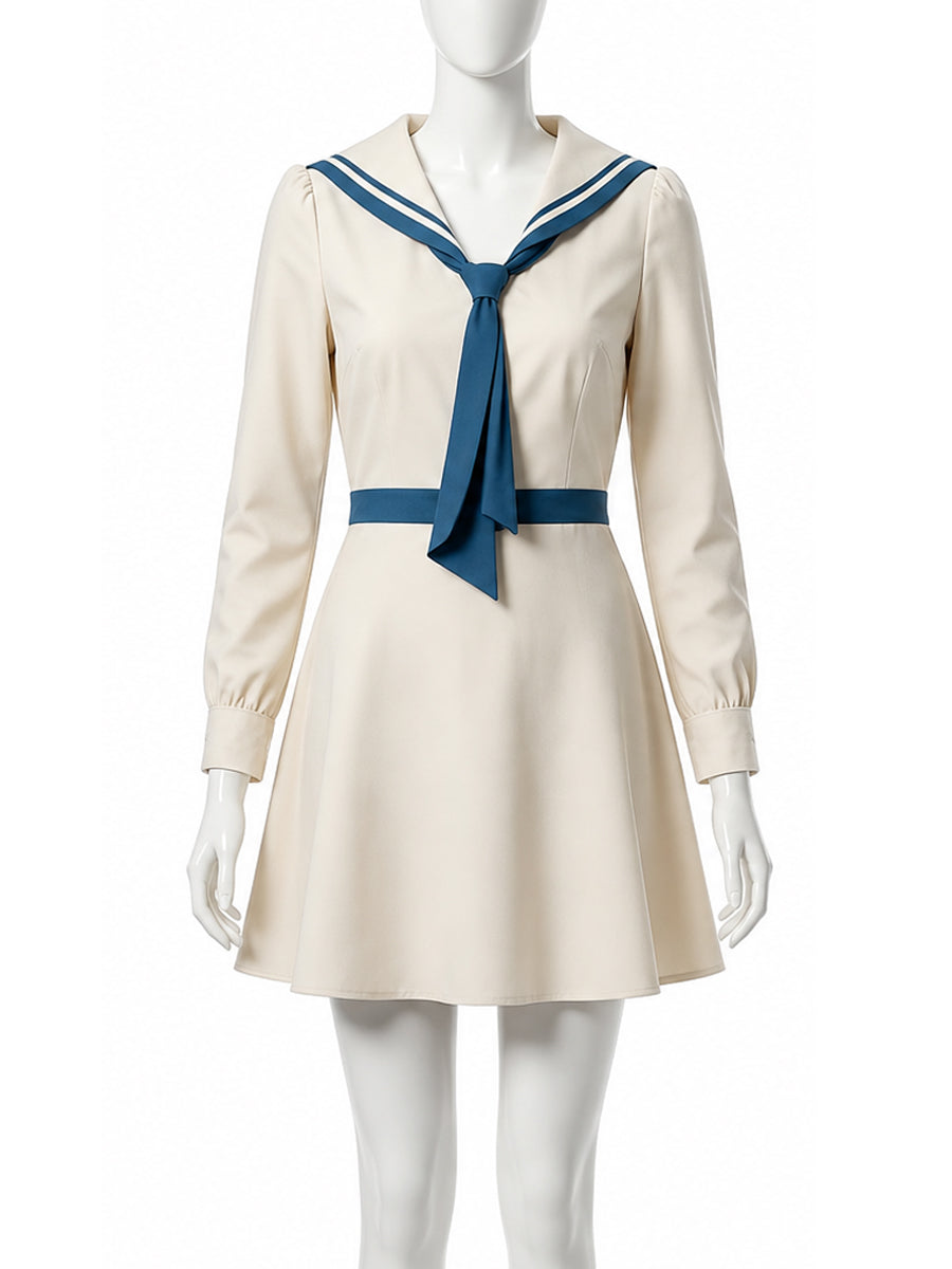 Enola Holmes 3 Enola Eudoria Holmes Costume Japanese Sailor Collar Mini Dress