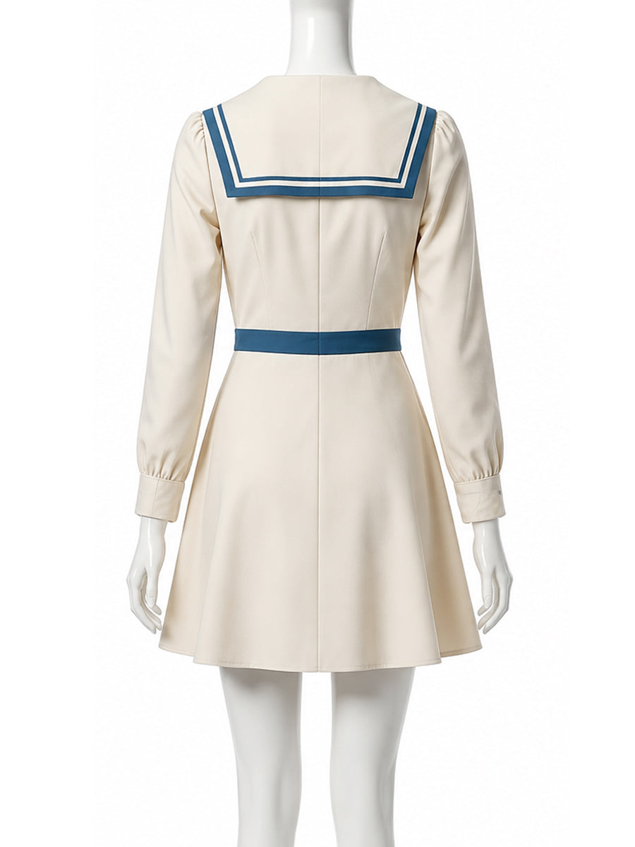 Enola Holmes 3 Enola Eudoria Holmes Costume Japanese Sailor Collar Mini Dress