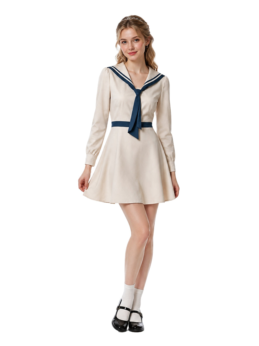 Enola Holmes 3 Enola Eudoria Holmes Costume Japanese Sailor Collar Mini Dress