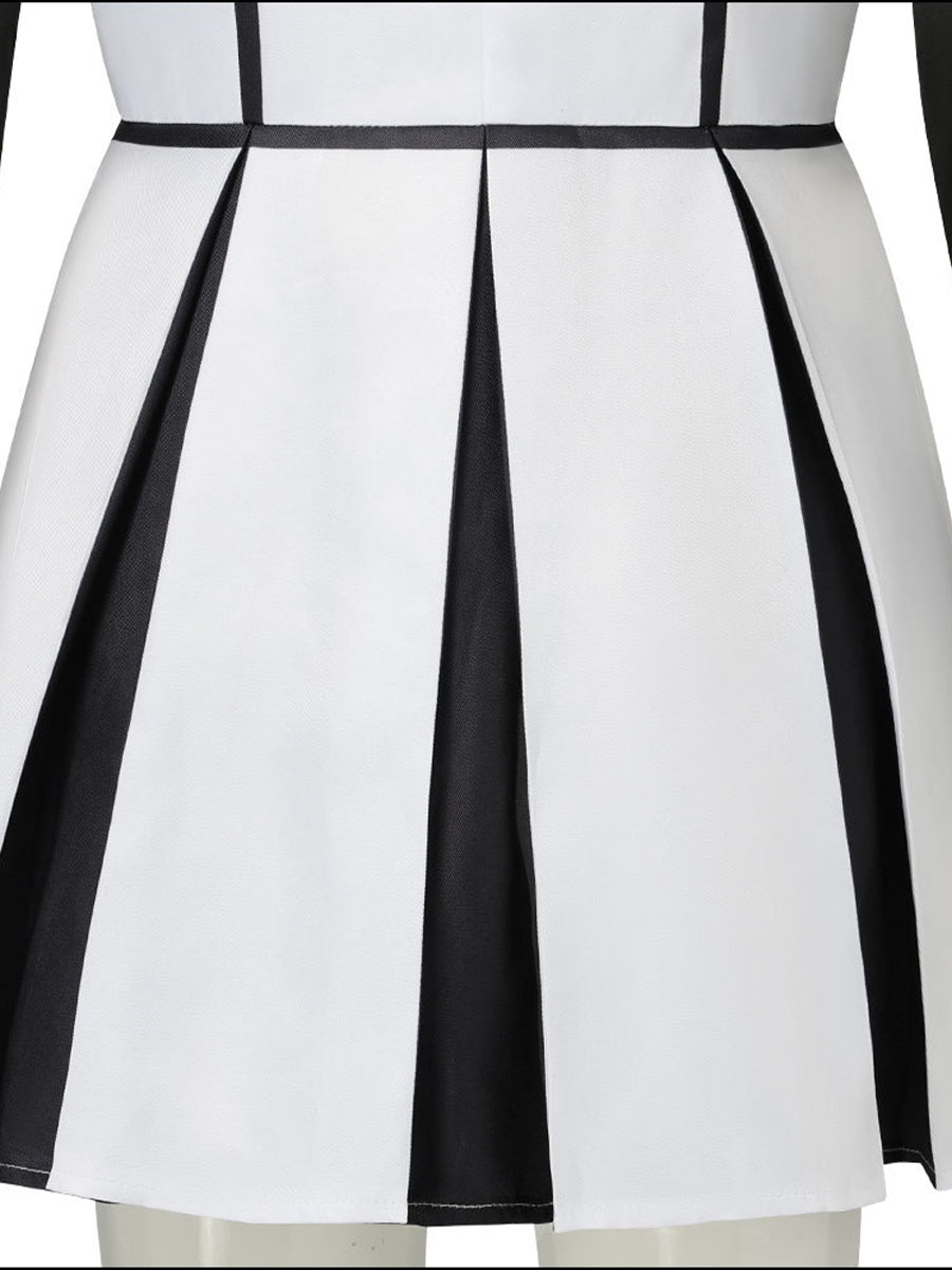 Inspired Terrifier Art the Clown Costume Monochrome Harlequin Dress 
