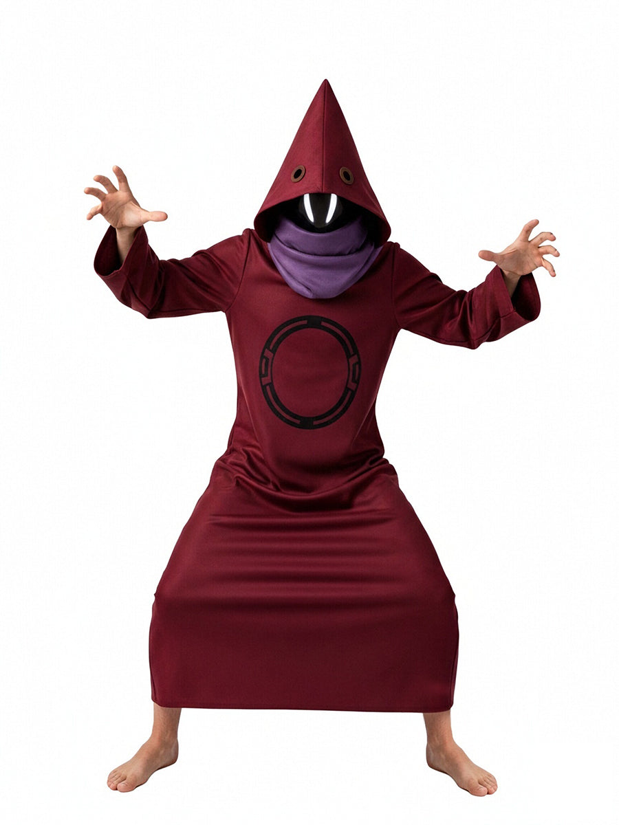 He Man Orko Costume Trolla Cosplay Outfit Wizard Pointed Hooded Robe Set