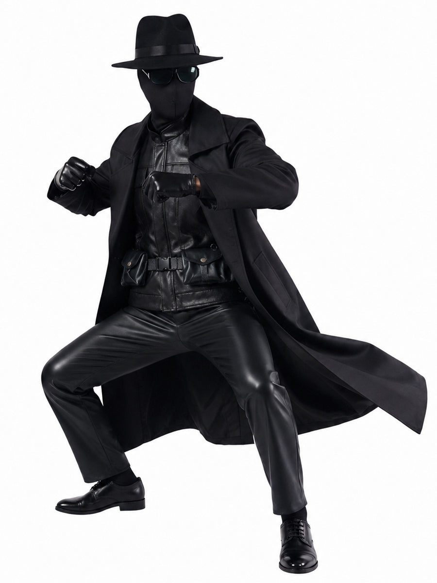 Spider Noir Costume Gothic Spider Superhero Cosplay Full Set Outfit 
