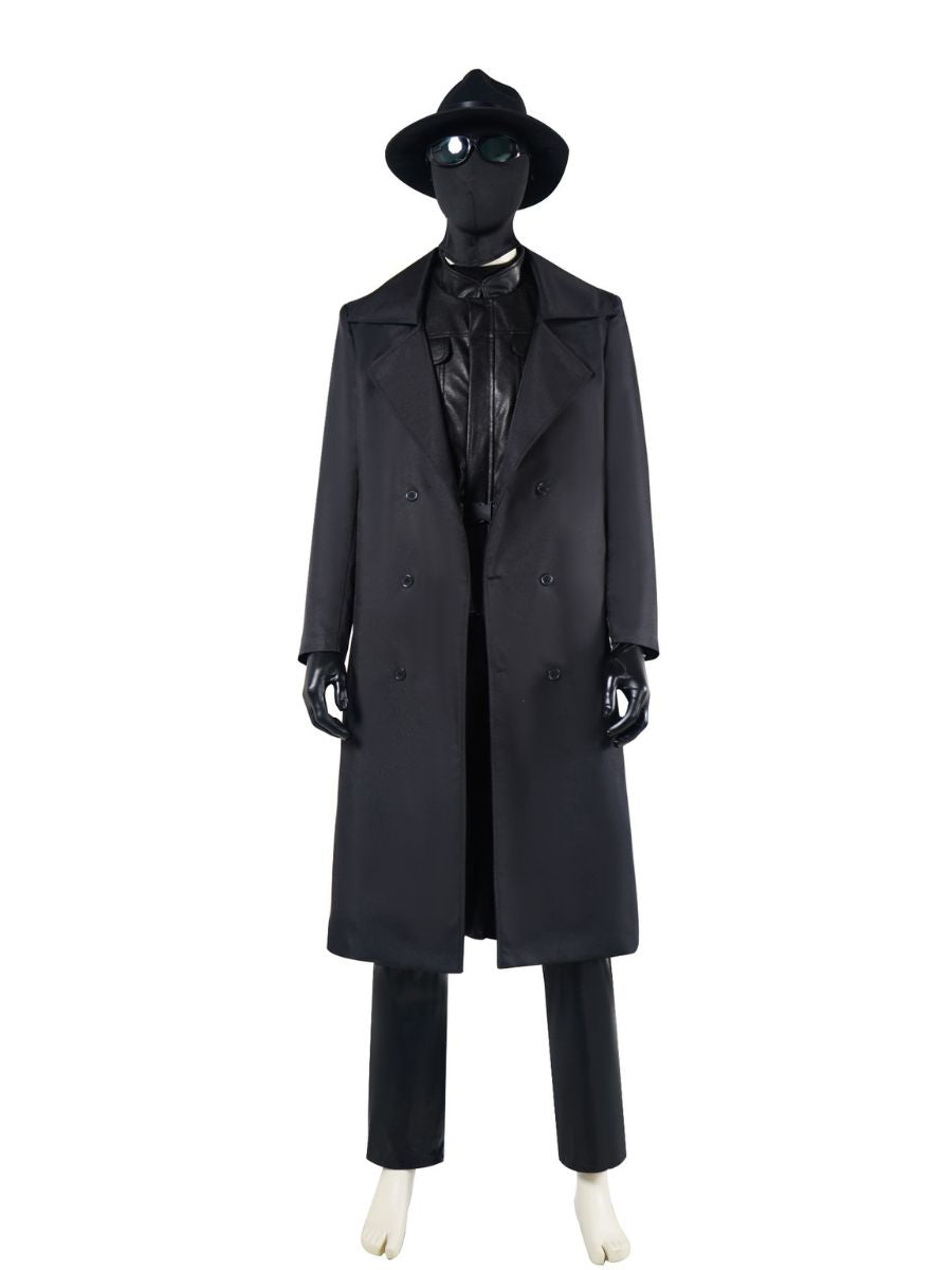 Spider Noir Costume Gothic Spider Superhero Cosplay Full Set Outfit 