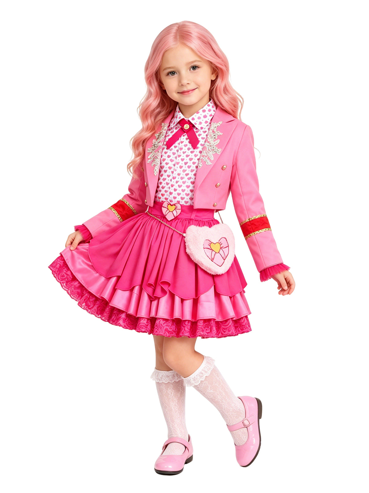 Descendants 5 Pink Costume Descendants Wicked Wonderland Pink Princess Cosplay Outfit