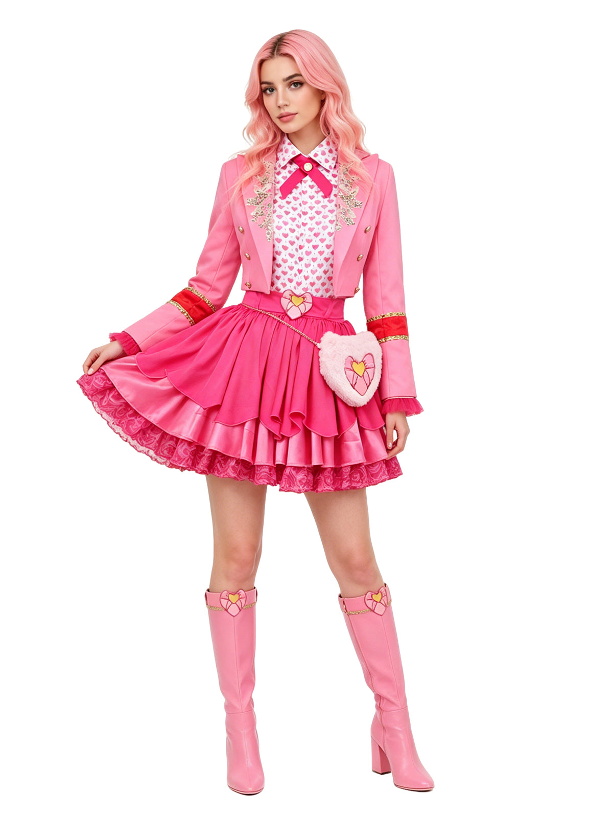 Descendants 5 Pink Costume Descendants Wicked Wonderland Pink Princess Cosplay Outfit