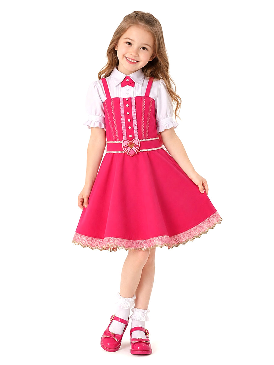 Descendants 5 Pink Costume Descendants Wicked Wonderland Pink Princess A-Line Lolita Dress
