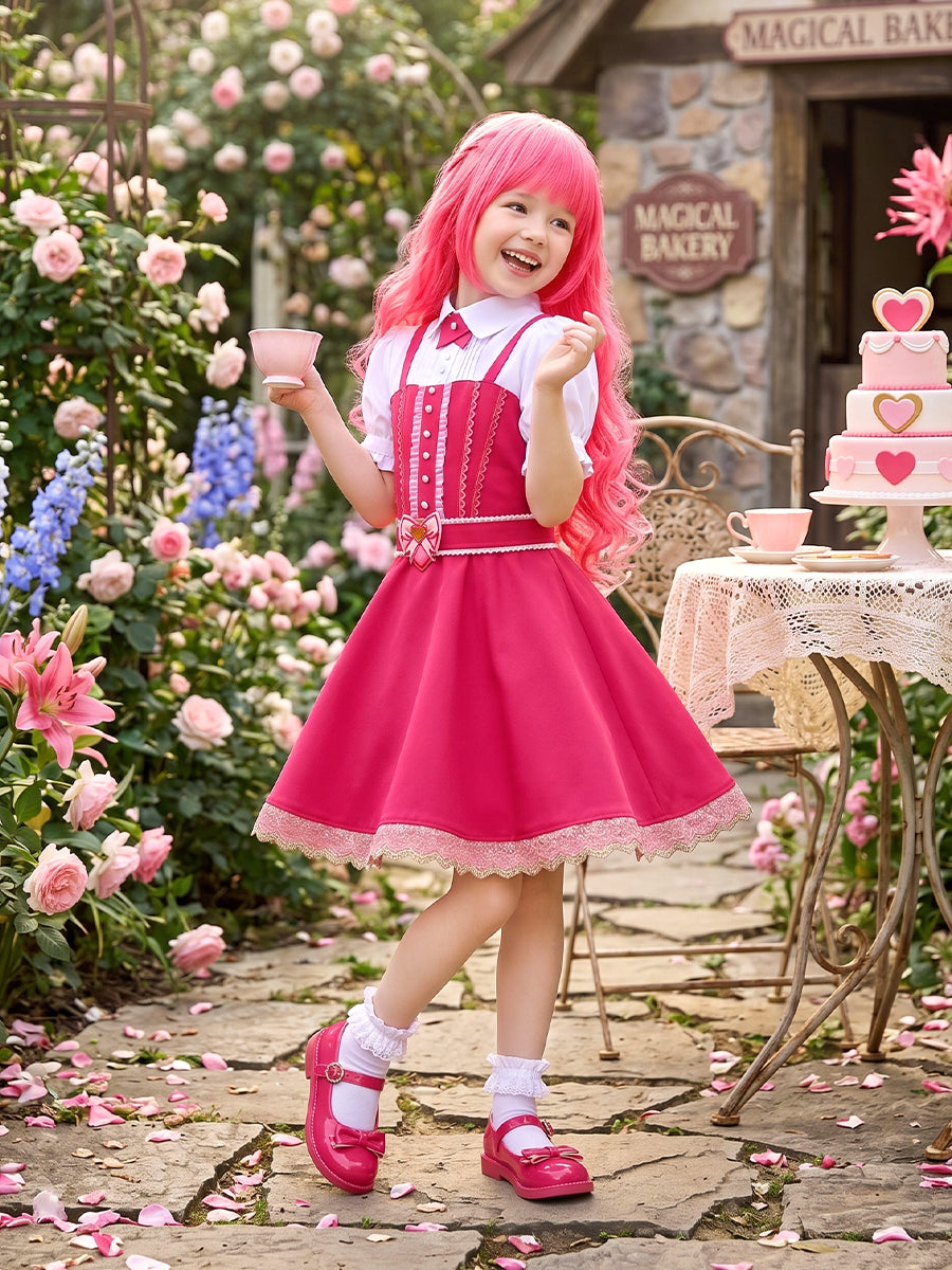 Descendants 5 Pink Costume Descendants Wicked Wonderland Pink Princess A-Line Lolita Dress