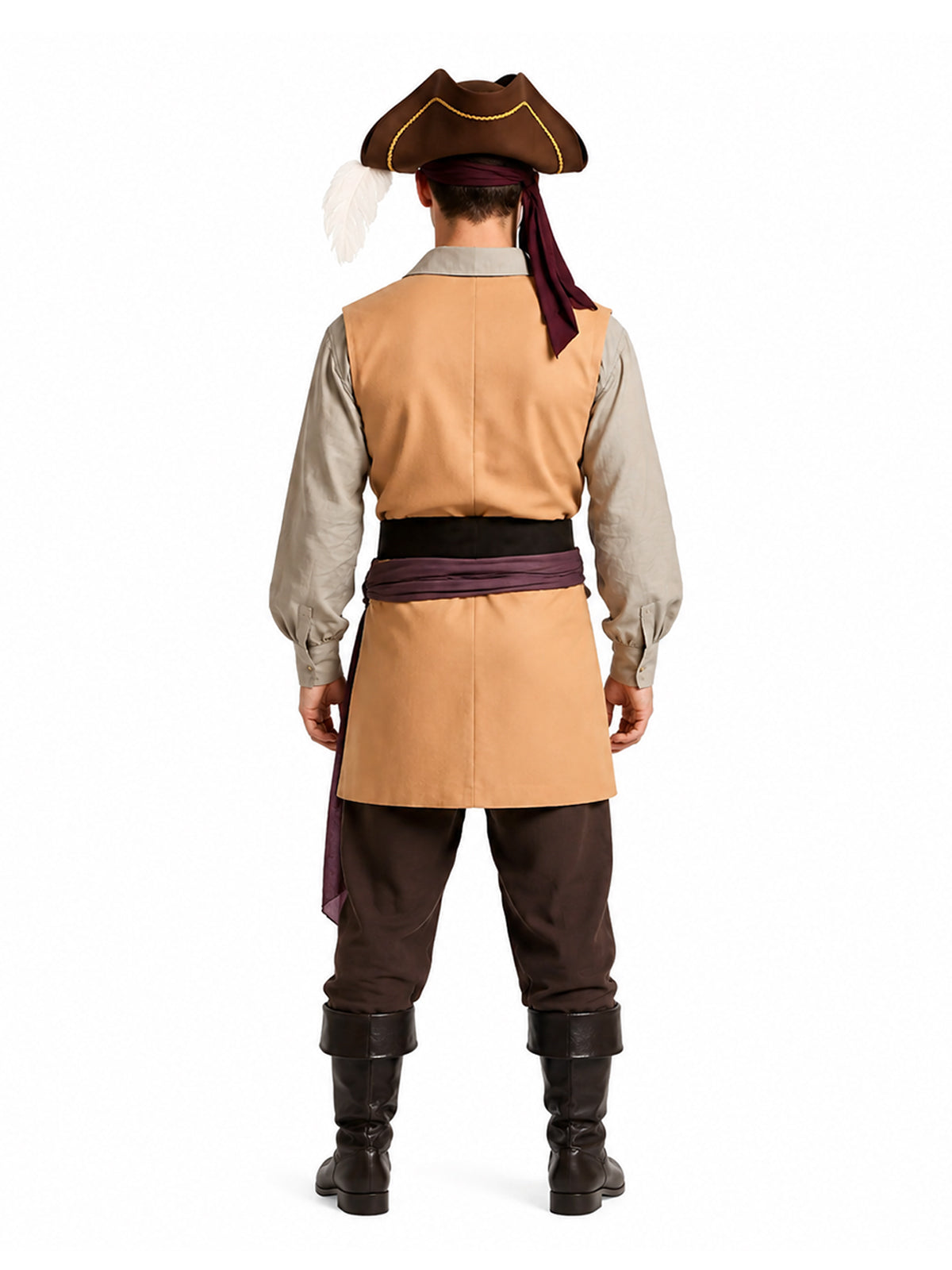 Backrooms Clark Costume Pirate Captain Cosplay Outfit for Kids and Adults 