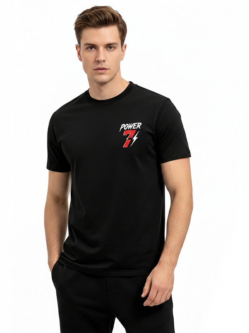 Portugal Ronaldo Soccer Jersey Black Power 7 Graphic T-Shirt for Adults and Kids 