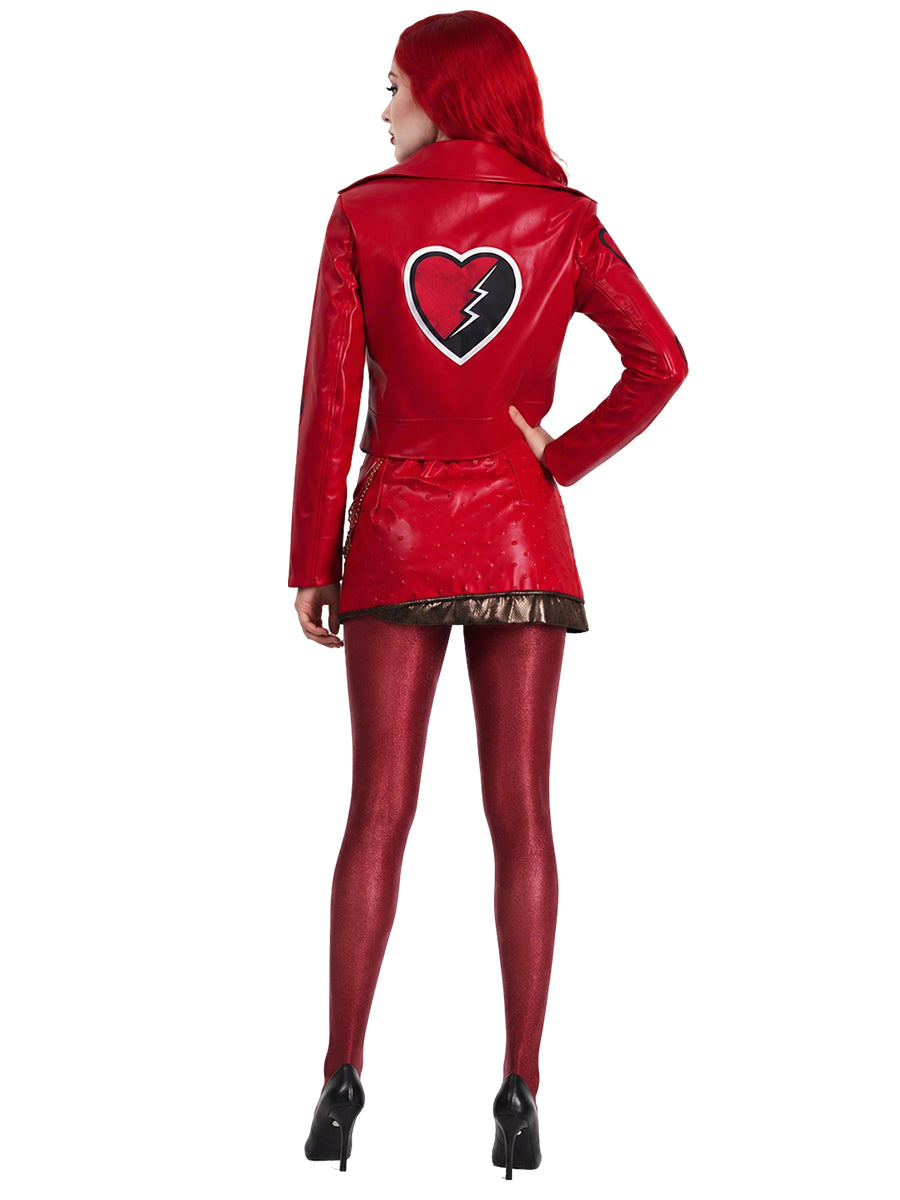 Descendants 5 Red Costume Descendants Wicked Wonderland Princess Red PU Leather Outfit