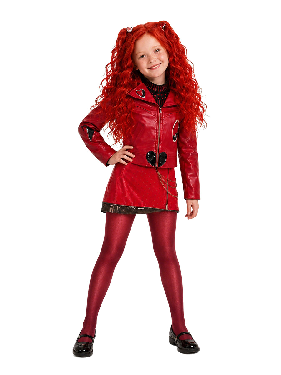Descendants 5 Red Costume Descendants Wicked Wonderland Princess Red PU Leather Outfit