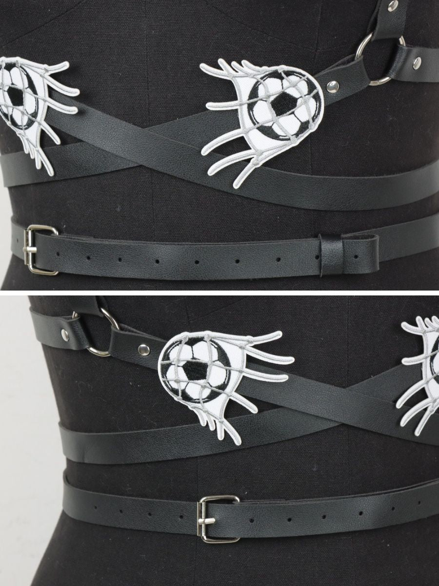 PU Leather Soccer Fan Body Harness
