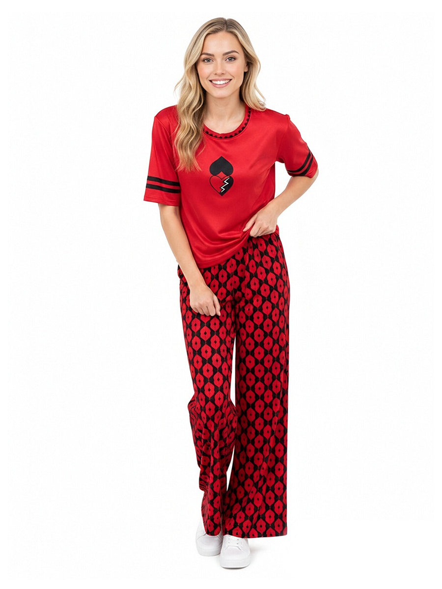 Descendants 5 Red Costume Descendants Wicked Wonderland Princess Red Graphic T-Shirt and Pants