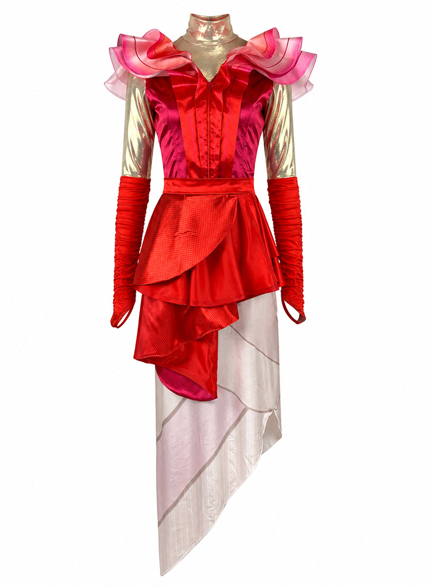 Descendants 5 Queen of Hearts Costume Descendants Wicked Wonderland Red Queen Cosplay Outfit 