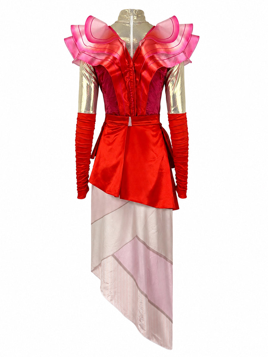 Descendants 5 Queen of Hearts Costume Descendants Wicked Wonderland Red Queen Cosplay Outfit 