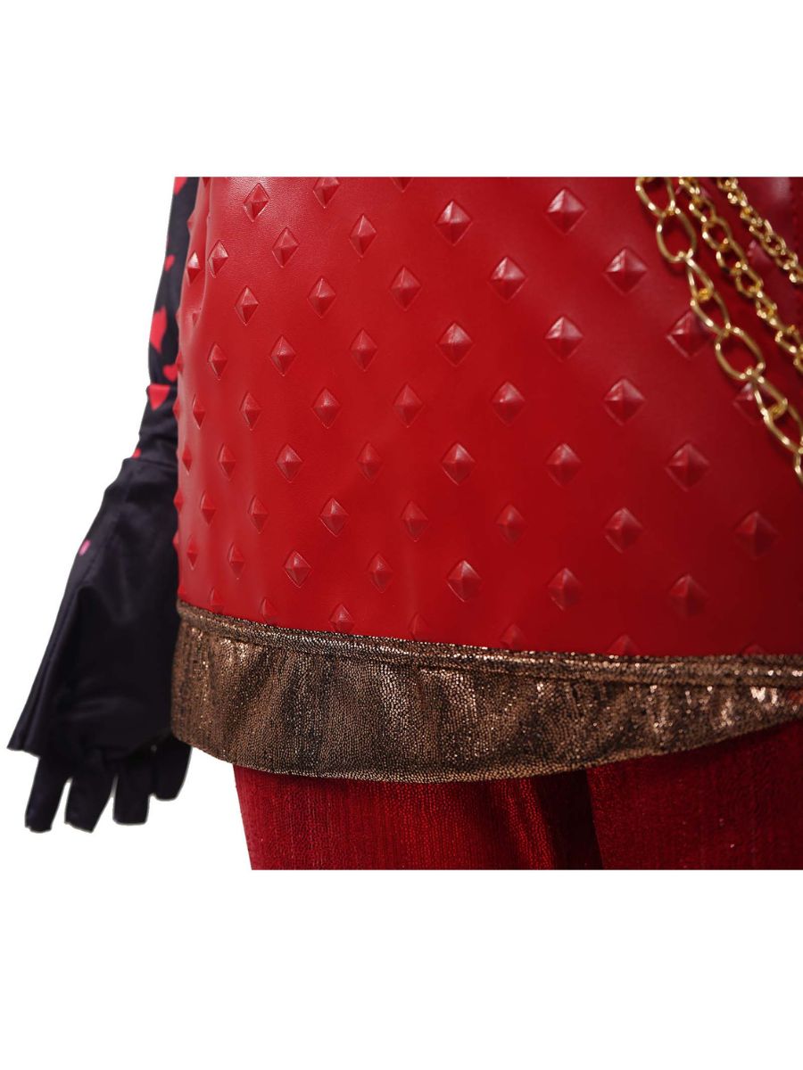 Descendants 5 Red Costume Descendants Wicked Wonderland Princess Red PU Leather Outfit