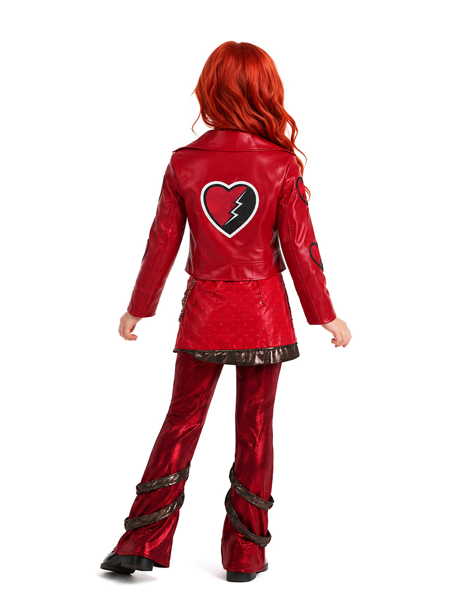 Descendants 5 Red Costume Descendants Wicked Wonderland Red Princess PU Leather Outfit