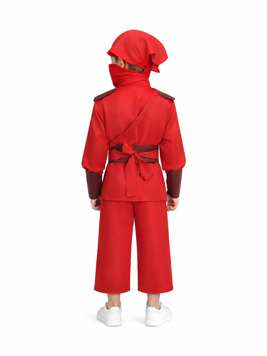 Spider Man Ninja Costume Japanese Assassin Cosplay Outfit for Kids and Adult