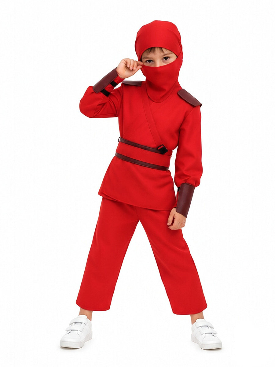 Spider Man Ninja Costume Japanese Assassin Cosplay Outfit for Kids and Adult